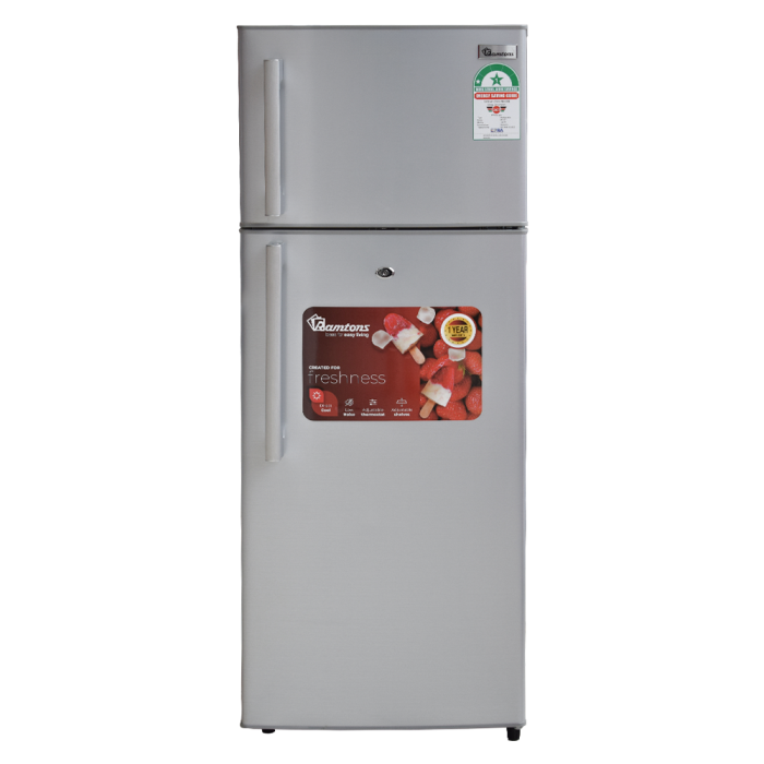 213 LITERS 2 DOOR DIRECT COOL FRIDGE, SILVER- RF/217