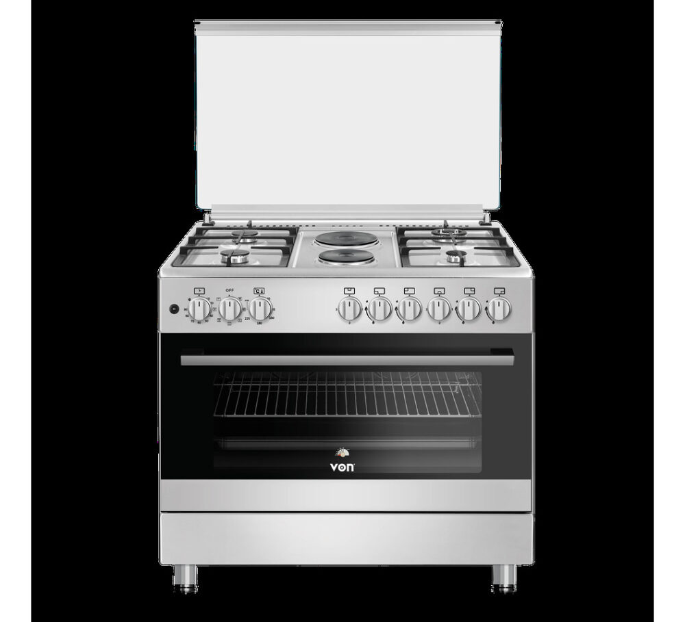 Von Cooker 4 Gas + 2 Electric - VCF964271FFX, Semi-Inox