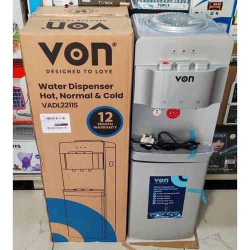 Von 3 tap dispenser, silver