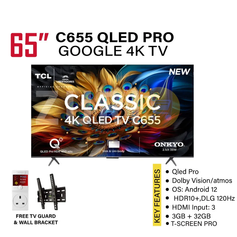 TCL 65″ C655 QLED Pro Smart Google TV
