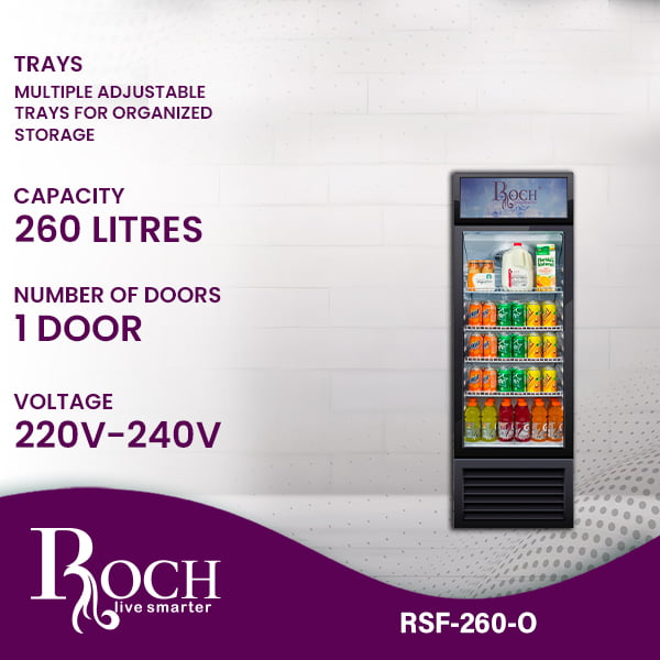 ROCH Refrigerators Display Case 260 Ltrs RSF-260-O